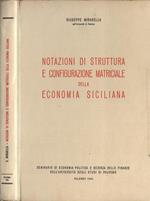 Notazioni di struttura e configurazione matriciale della economia siciliana. Seminario di economia politica e scienza delle finanze dell' Università degli Studi di Palermo