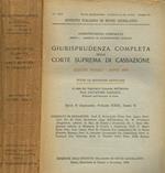 Giurisprudenza completa della Corte Suprema di Cassazione. Sezioni penali anno 1946. Tutte le sentenze annotate. Rivista quadrimestrale. Serie II (speciale) volume XXIII tomo II