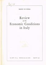 Review of the economic conditions in Italy vol.XXVI n.5