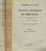 Archivio ed atti della Società italiana di Chirurgia 2voll.. Cinquantunesimo congresso. I-Relazioni. II-Resoconto delle sedute, Memorie originali