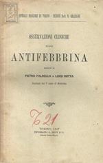 Osservazioni cliniche sulla antifebbrina