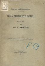 Sulla pericardite callosa. Lezione