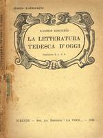 La letteratura tedesca d'oggi