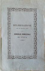 Consiglio comunale di Pisa. Deliberazione del 26 maggio 1864. Relativa alla collocazione del Busto del Prof. Montanelli nel Camposanto Urbano
