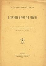 Il concetto di pena in H.Spencer. Estratto dalla Rivista di Filosofia e Scienze affini anno VII vol.II n.1-3