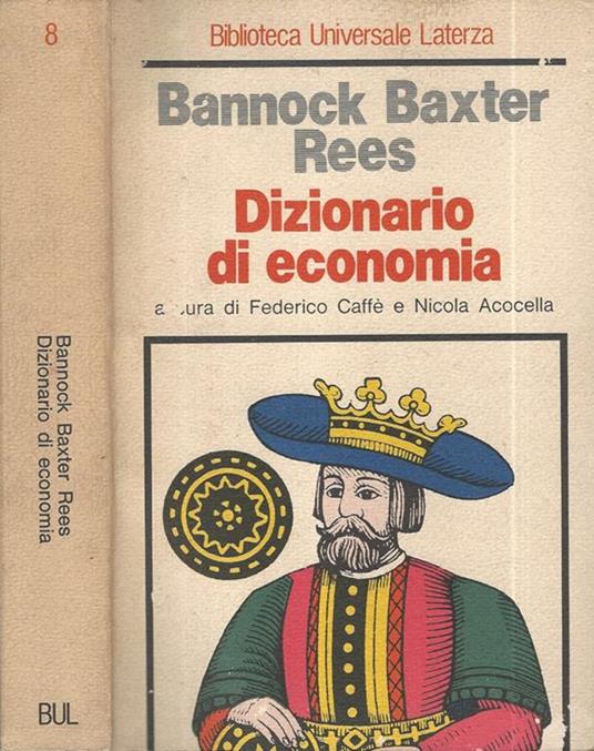 Dizionario di economia - copertina