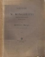 Lettre a M. Minghetti President Du Conseil Des Ministres Du Roi D'Italie su Les Conventions Commerciales avec la Roumanie