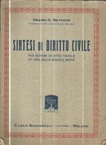 Sintesi di diritto civile per schemi in otto tavole ad uso delle scuole medie