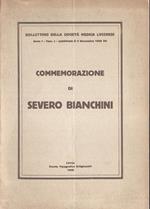 Commemorazione di Severo Bianchini