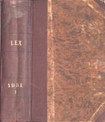 Lex Anno 1931 Vol. I