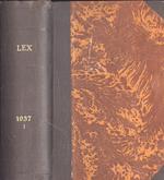 Lex Anno 1937 Vol. I