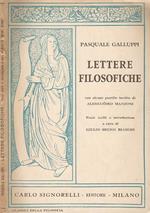 Lettere filosofiche con alcune postille inedite di Alessandro Manzoni