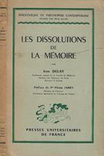 Les dissolutions de la memoire