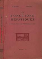 Les Fonctions Hepatiques: Etude physio - pathologique