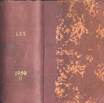 Lex Anno 1959 Vol. II