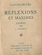 Reflexions et maximes choisies par G. Michaut