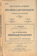 Les suppurations pèripharyngiennes. Etude technique et thèrapeutique