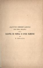 Alcune osservazioni sull' epoca relativa della saldatura dei frontali in diversi mammiferi