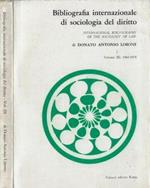 Bibliografia internazionale di sociologia del diritto Vol III: 1968-1678. International bibliography of the sociology of law