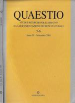 Quaestio anno 2001 n. 5-6. Studi e ricerche per il disegno e la documentazione dei beni culturali