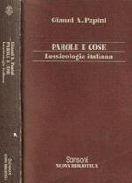 Parole e cose. Lessicologia italiana