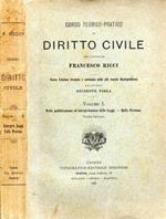 Corso teorico - pratico di Diritto Civile. Per l'Avvocato Francesco Ricci