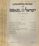 La rassegna mensile di Israel. N.1, 2, 3, 4, 5, 6. Anno 1971 terza serie