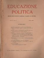 Educazione politica - Anno IV - Fasc. II, XI-XII - 1926. Organo dell'Istituto Nazionale Fascista di Cultura