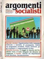 Argomenti Socialisti 1985. Periodico di orientamento per i quadri del PSI
