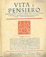 Vita e pensiero. Rassegna italiana di coltura. Anno XX vol.XX nuova serie fasc.10, 11. Ottobre e novembre 1929