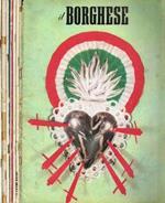 Il Borghese. N.30 luglio 1959, n.18 maggio 1961, n.12 marzo 1962, n.46 novembre 1963, n.4gennaio 1965, n.49 dicembre 1967, n.28 luglio 1969