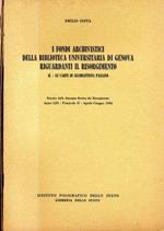 I fondi archivistici della Biblioteca Universitaria di Genova riguardanti il Risorgimento