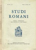 Studi Romani. Rivista trimestrale dell'Istituto di Studi Romani. Anno XV, 1967 n.4