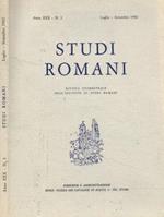 Studi Romani. Rivista trimestrale dell'Istituto di Studi Romani. Anno XXX, 1982 n.3