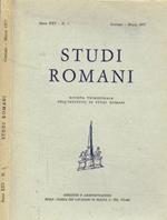 Studi Romani. Rivista trimestrale dell'Istituto di Studi Romani. Anno XXV, 1977 n.1