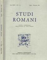Studi Romani. Rivista trimestrale dell'Istituto di Studi Romani. Anno XXIX, 1981 n.3/4