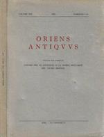 Oriens Antiquus vol. XXII 1983 fascicoli 3 - 4. Rivista del Centro per le antichità e la storia dell'Arte del vicino Oriente