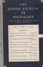 The Jewish Journal of Sociology. Vol. IV - N. 1 - June 1962