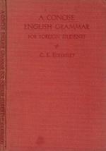 A concise english grammar. For foreign students
