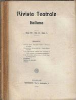 Rivista teatrale italiana anno 1908 Vol. 12 fasc. 7, 8, 9, 10, 11 Vol. 13 n. 1, 2