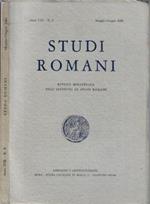Studi romani anno 1960 N. 3. Rivista bimestrale dell'Istituto di Studi Romani