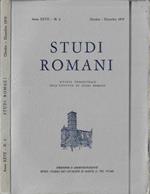 Studi romani anno 1979 N. 4. Rivista trimestrale dell'Istituto di Studi Romani