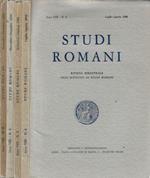 Studi romani anno 1960 N. 4, 5, 6. Rivista bimestrale dell'Istituto di Studi Romani