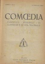 Comoedia. Fascicolo-Periodico di commedie e di vita teatrale n. 3-4-5-6-7-8-9-10-11-12 Anno 1920