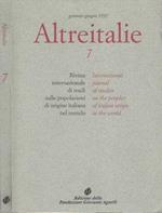 Altreitalie - n. 7, gennaio-giugno 1992. Rivista internazionale di studi sulle popolazioni di origine italiana nel mondo