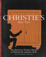 Christie's New York The detective fiction library of Richard M. Lackritz, M. D.. Part I wednesday 17 april 2002