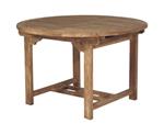 Tavolo in legno teak rotondo allungabile da 120 a 170 centimetri tavolo da giardino