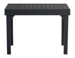 Tavolo in alluminio allungabile per balconi e spazi ristretti lunghezza fino a 208 centimetri color antracite