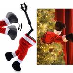 Gambe Babbo Natale con Movimento Decorazione per Albero, Vetrine, Presepe