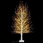 Albero Natalizio Luminoso con 1300 Luci Led Bianco Caldo Interni ed Esterni Altezza 1,8 Metri 234 Rami